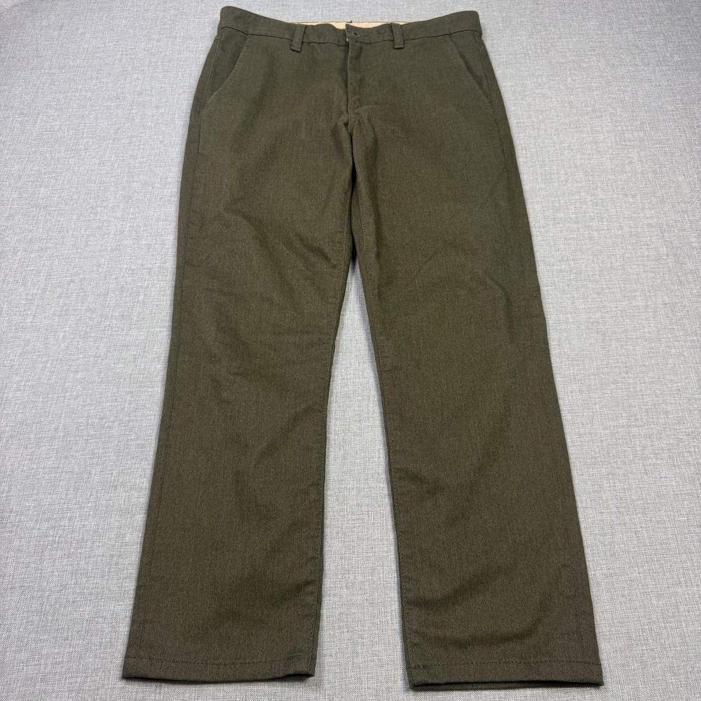 Rag & Bone Fit 2 Slim Fit Trouser Jean Pants‎ Mens 31x28 Army Green Flat Front